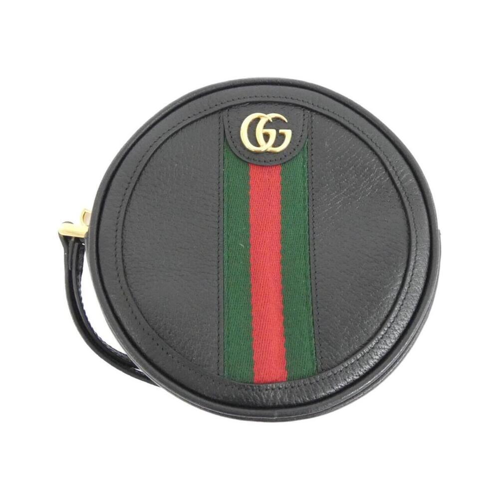 Gucci Ophidia Round Shoulder Bag black Web stripe